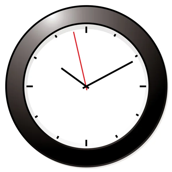 Moderní mono hodiny — Stockový vektor