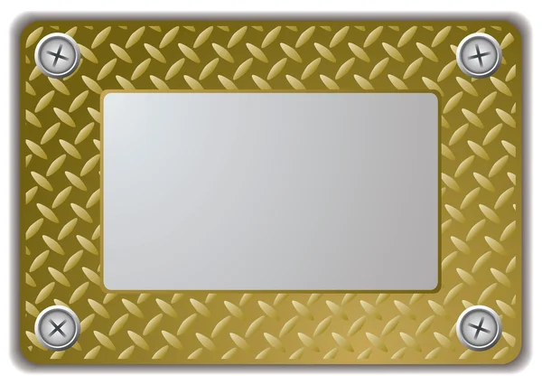 Metal mirror frame — Stock Vector