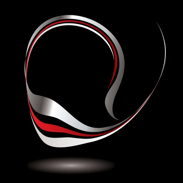 Logo swirl blk — Stock Vector