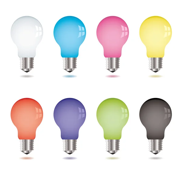 stock vector Light bulb variation