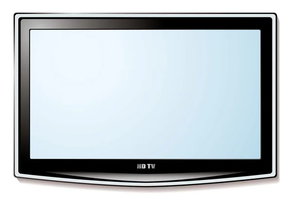LCD tv beyaz ekran — Stok Vektör