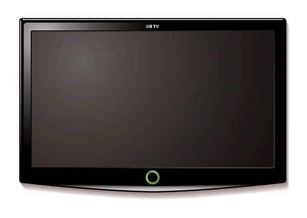 LCD TV pared cuelga — Vector de stock