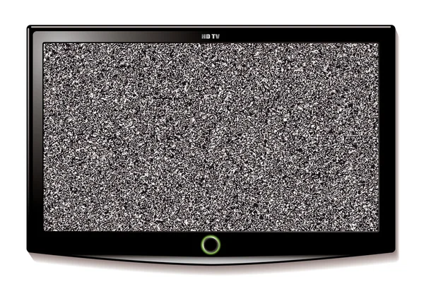 LCD τηλεόραση τοίχου "κολλάει" στατική — Διανυσματικό Αρχείο
