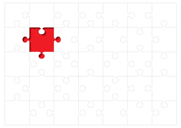 Jigsaw disposition koncept — Stock vektor