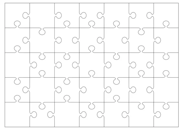 Jigsaw outline background — Stock Vector