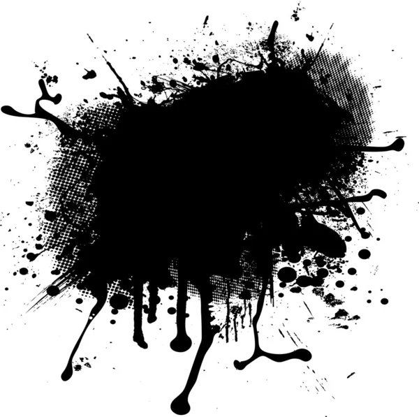 잉크 spalt blob 하프톤 — 스톡 벡터
