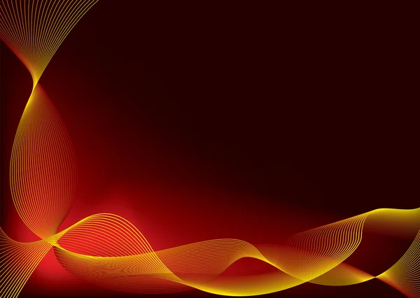 Flux chaud rouge — Image vectorielle