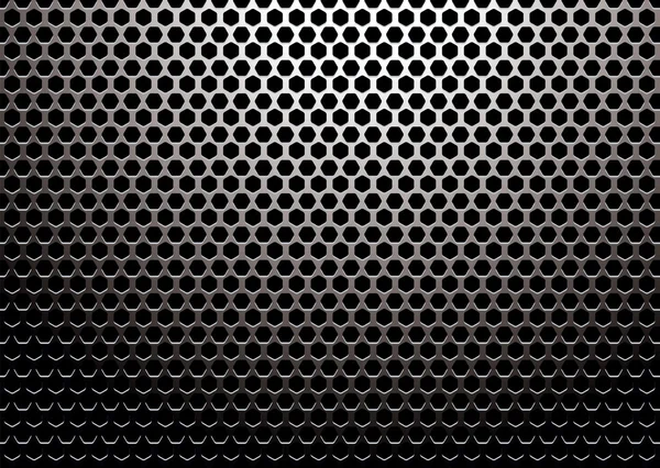 Hexagone métal — Image vectorielle