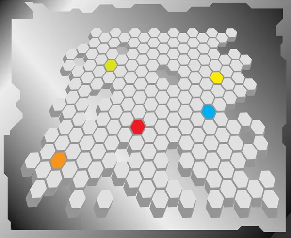 Grille hexa — Image vectorielle