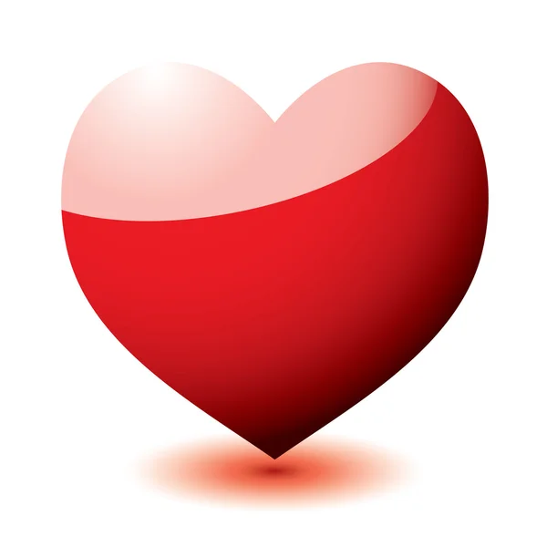 Hart weerspiegelen — Stockvector