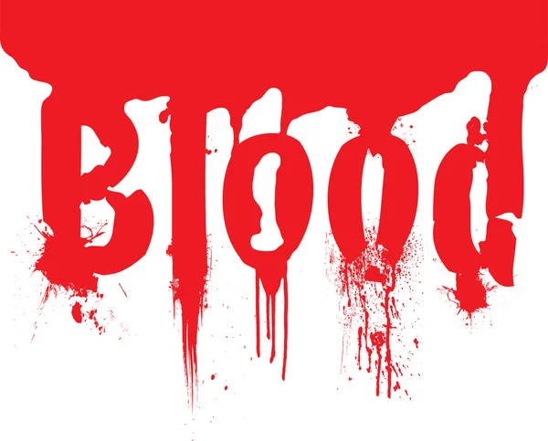 Текст наконечника крові — стоковий вектор