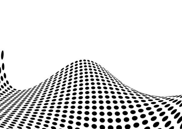 Halftone houle — Image vectorielle