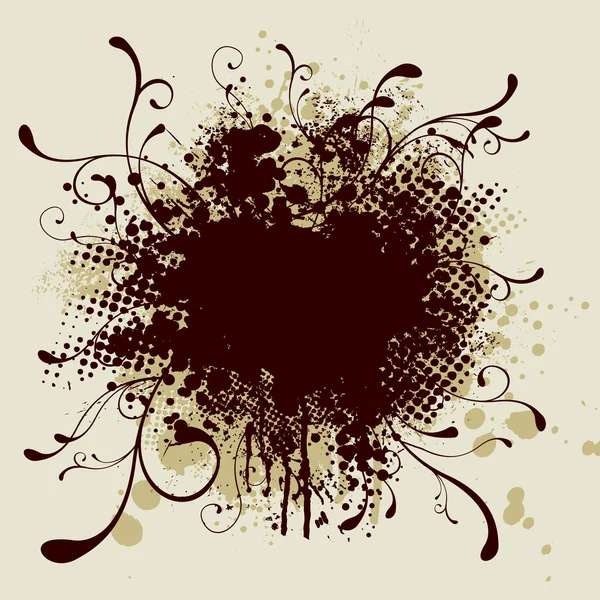 Demi-ton rond splat — Image vectorielle