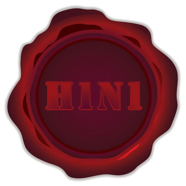 Марка H1n1 — стоковый вектор