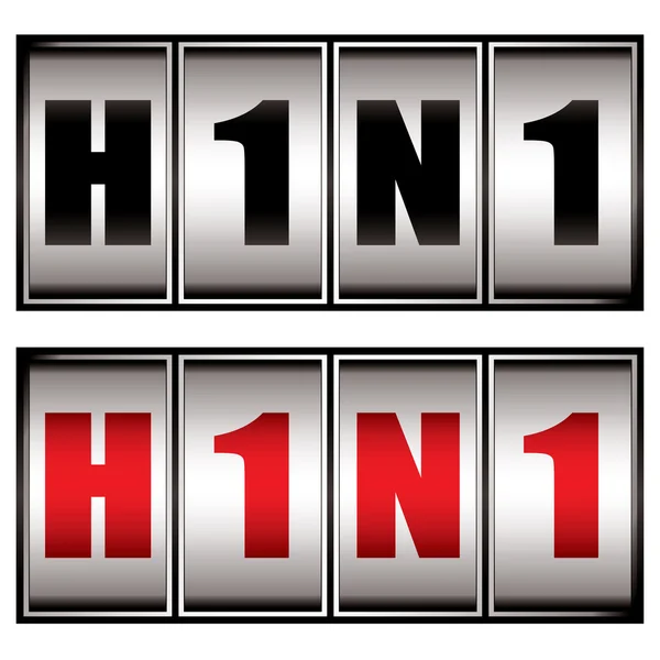 H1n1 dial — Stock Vector
