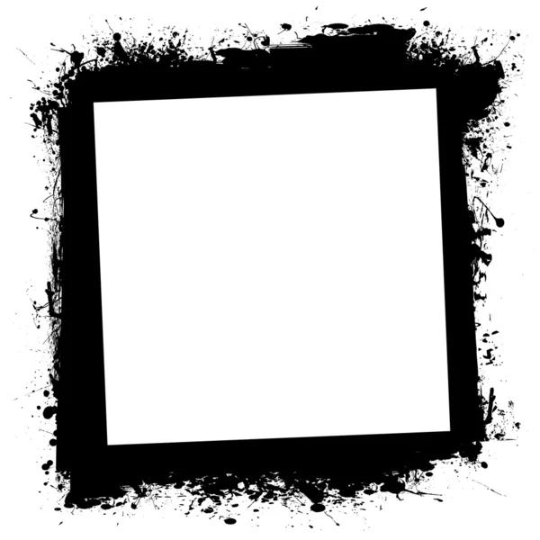 Grunge splat marco de tinta — Vector de stock