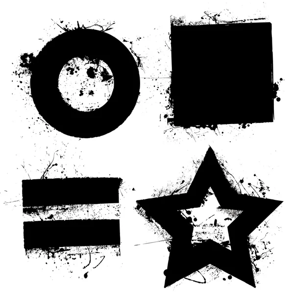 Grunge σχήματα — Διανυσματικό Αρχείο