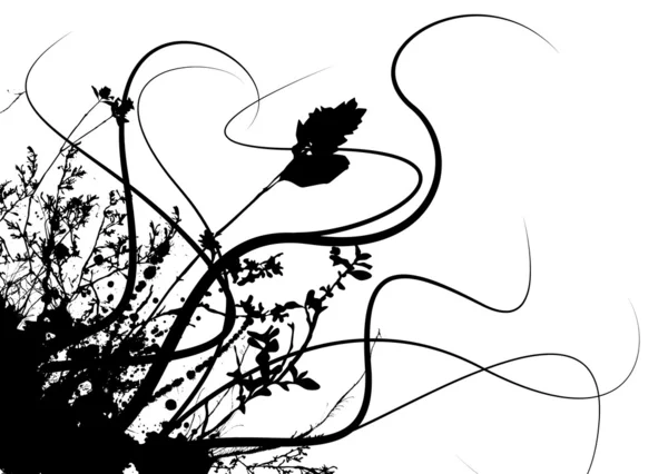 Grunge tormenta de flores — Archivo Imágenes Vectoriales
