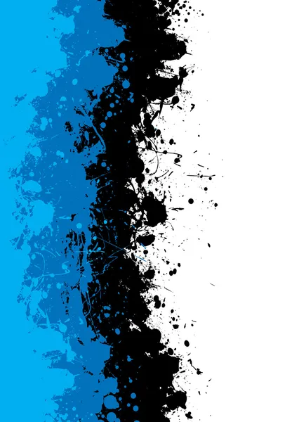 Grunge blue splat — Stock Vector