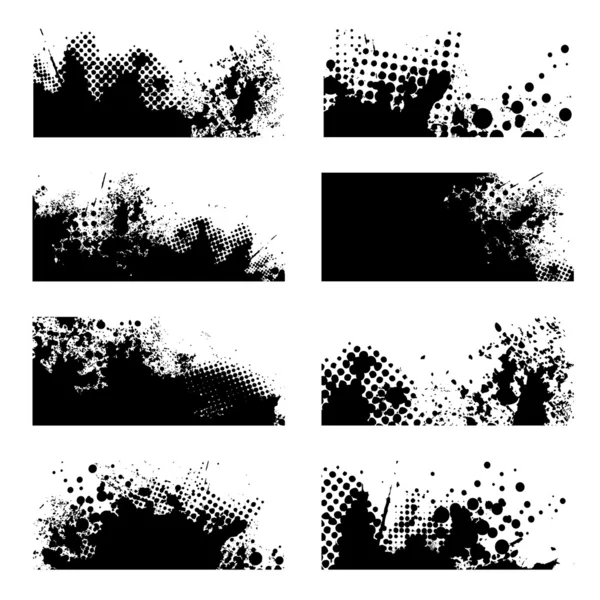 Grunge splat negro — Archivo Imágenes Vectoriales