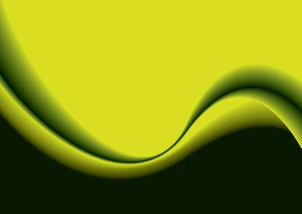 緑の波のブレンド — ストックベクタ