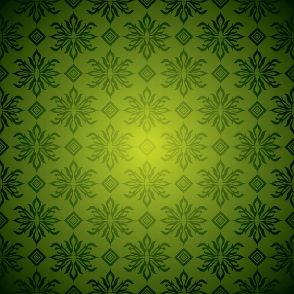 Green wallpaper tile — Stock Vector