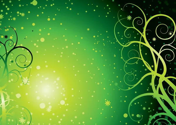 Зелений stella квіткові — стоковий вектор