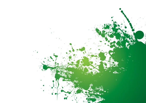 Green splat grunge — Stock Vector