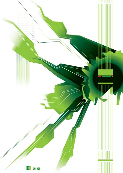 Espace vert moderne — Image vectorielle