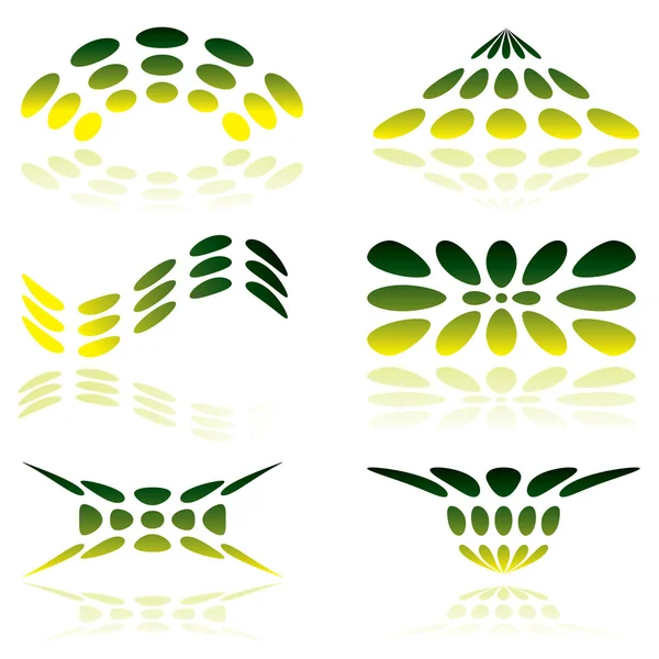 Logo zelené pletivo — Stockový vektor