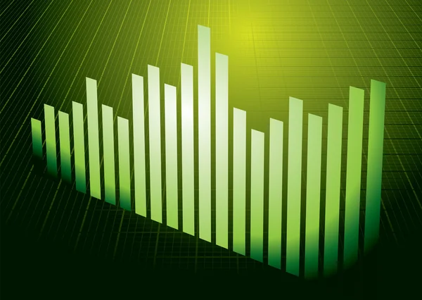 Grön graf — Stock vektor
