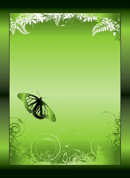Gradient vert floral — Image vectorielle