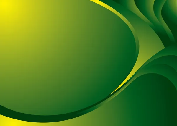 緑のコーナーのベンド — ストックベクタ