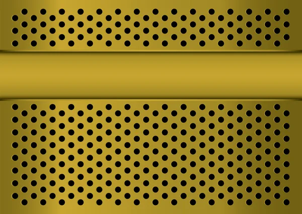 Bandiera in oro grattugiato — Vettoriale Stock