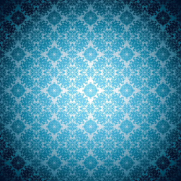 Gotische bleke blauw behang — Stockvector