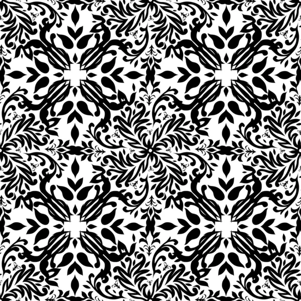 Mono floral gothique — Image vectorielle