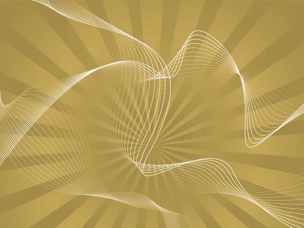 黄金の波 — ストックベクタ