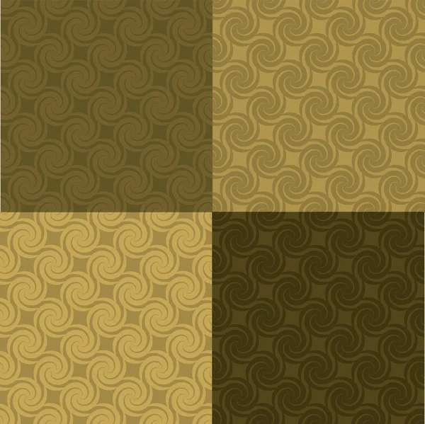 Golden swirl pattern multi — Stock Vector