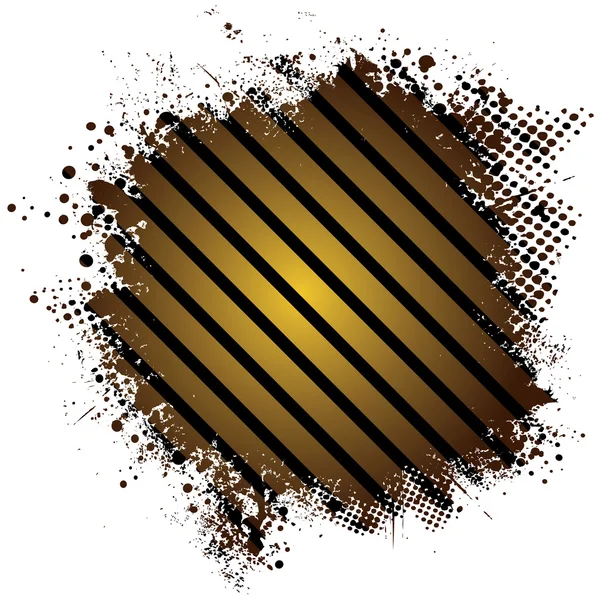Gyllene splat stripe — Stock vektor