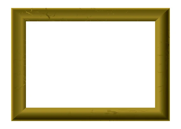 Rámeček zlatý obrázku — Stockový vektor