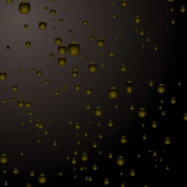 Burbuja negra dorada — Vector de stock