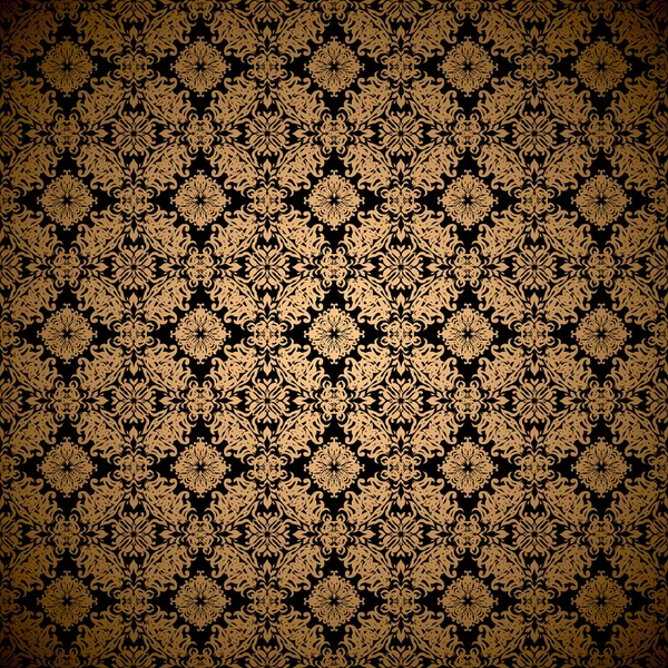 Gold leaf wallpaper — Stock Vector