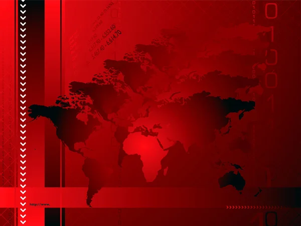 Globaler Hintergrund rot — Stockvektor