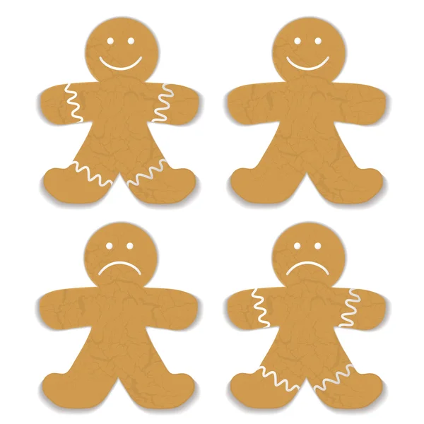 Gingerbread man — Stock Vector