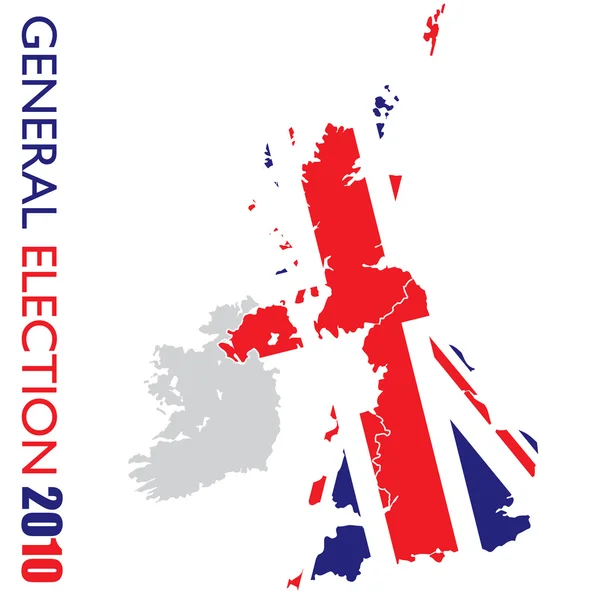Elezioni generali bianco britannico — Vettoriale Stock