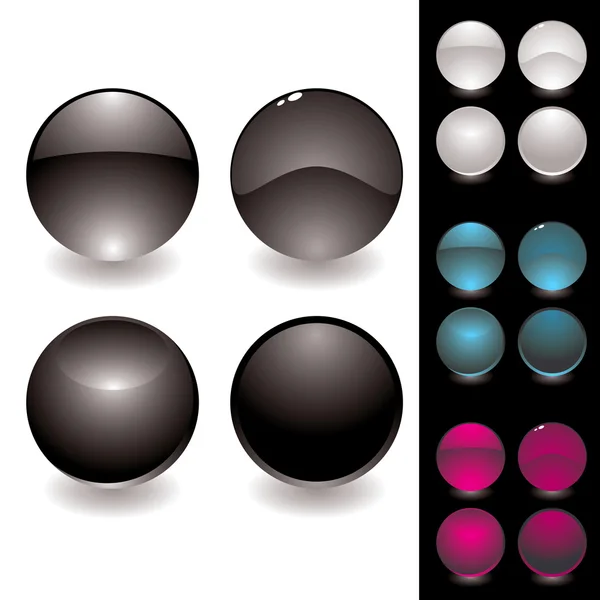 Variation à quatre boutons — Image vectorielle