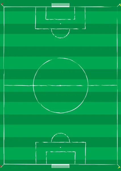 Football pitch — Stock Vector