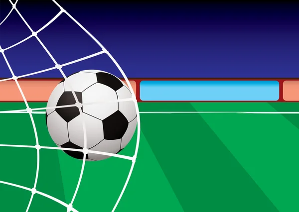 Football pitch goal net — Stock Vector
