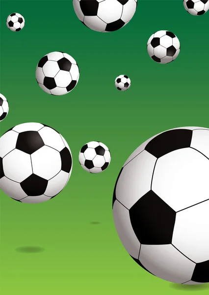 Зеленый футбол — стоковый вектор