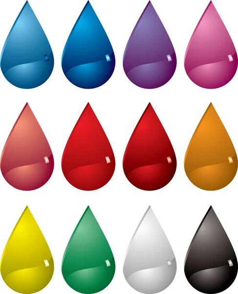 Fluid droplet — Stock Vector